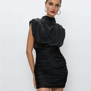 Aritzia Babaton Hasek Dress Black, worn once